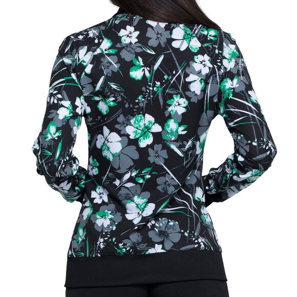 Cherokee Infinity Women's Scrubs Jacket Zip Front, 3XL - Picture 2 of 5